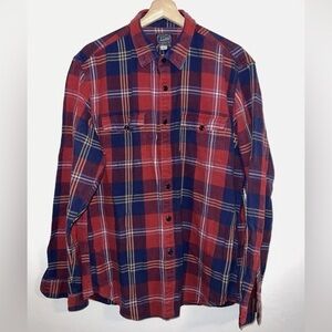 J.Crew Men's Medium Traditional Plaid Flannel Preppy Button Up Shirt​​​​